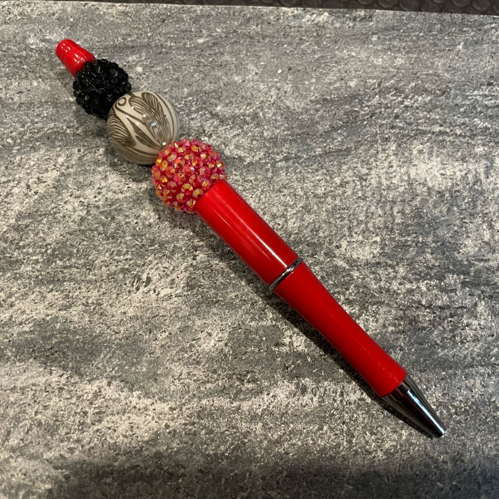 Handmade Beadabl Red Pen